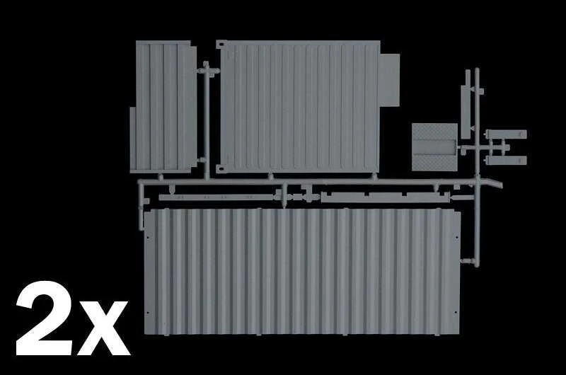 Italeri 20 ft jūrinis konteineris 1/24 – plastikinis rinkinys (3888)