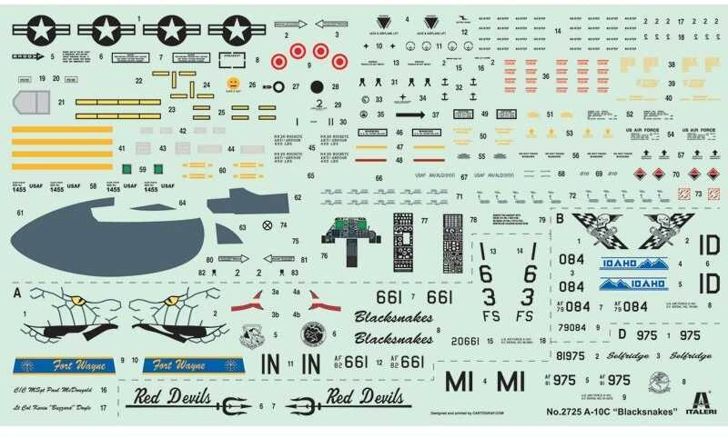 Italeri A-10C Thunderbolt II 'Blacksnakes' 1/48 surenkamas lėktuvo modelis