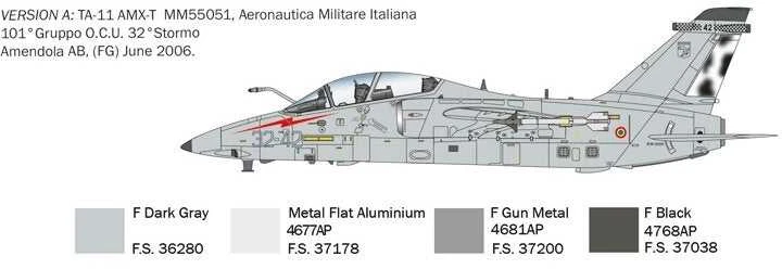 Italeri AMX-T Alenia-Embraer 1/72 surenkamas plastikinis lėktuvo modelis 1471