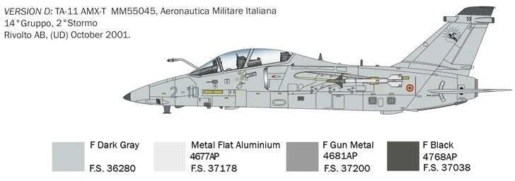 Italeri AMX-T Alenia-Embraer 1/72 surenkamas plastikinis lėktuvo modelis 1471