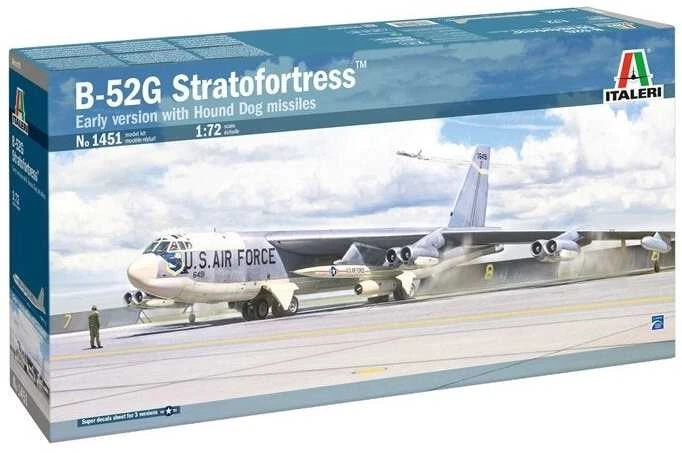 Italeri B-52G Stratofortress ankstyva versija su Hound Dog raketomis 1/72