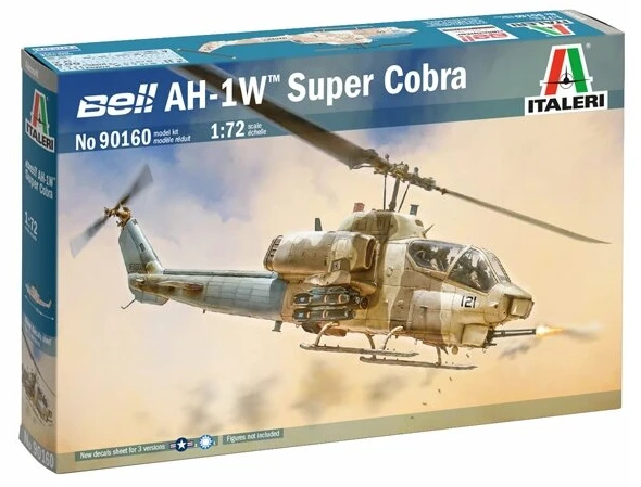 Italeri Bell AH-1W Super Cobra 1:72 plastikinis sraigtasparnio modelis 14+