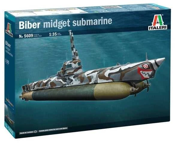 Italeri Biber nykštukinis povandeninis laivas 1/35 – surenkamas modelis