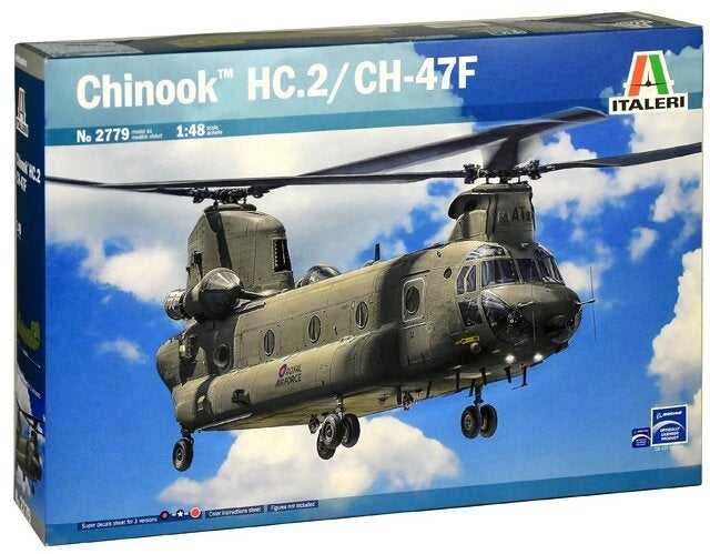 Italeri Boeing Chinook HC.2/CH-47F 1/48 plastikinis sraigtasparnio modelis
