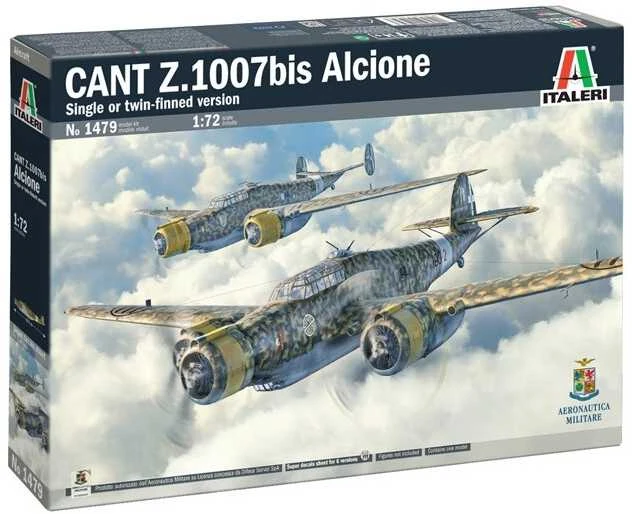 Italeri Cant Z.1007bis Alcione 1/72 lėktuvo surinkimo rinkinys