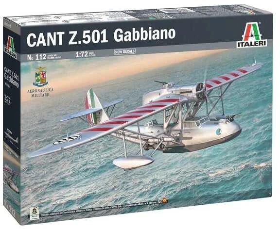 Italeri CANT Z.501 Gabbiano lėktuvo rinkinys 1/72