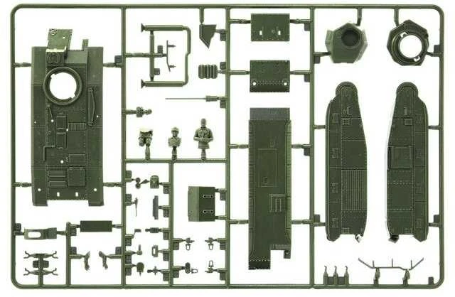 Italeri Char B1 Bis 1:56 plastikinis surenkamas tanko modelio rinkinys