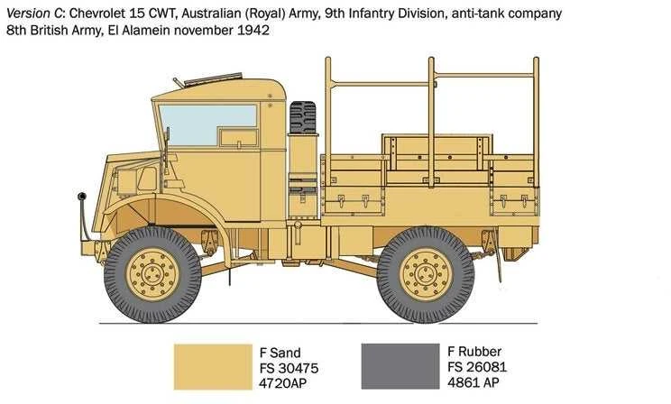 Italeri – Chevrolet 15-CWT Truck, 1/35, 0233