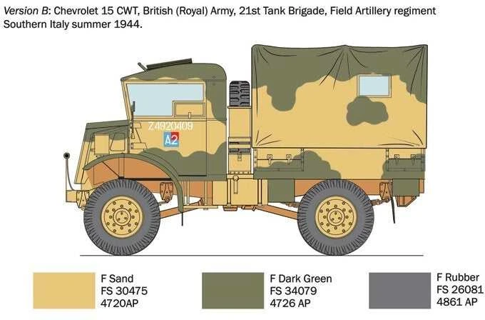 Italeri – Chevrolet 15-CWT Truck, 1/35, 0233