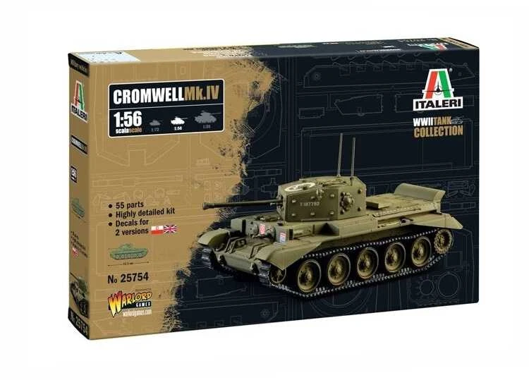 Italeri Cromwell Mk. IV tankas 1/56 plastikinis surinkimo rinkinys