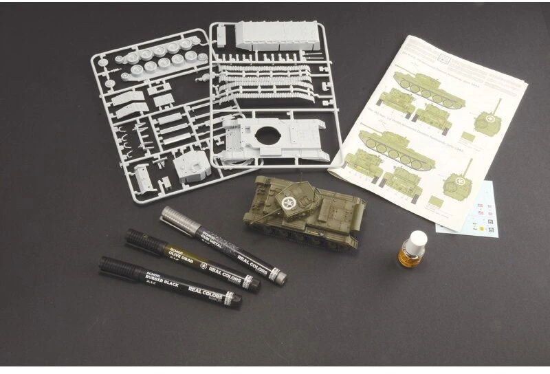 Italeri Cromwell Mk. IV tanko surenkamo modelio dovanų rinkinys 1/56 su dažais ir klijais