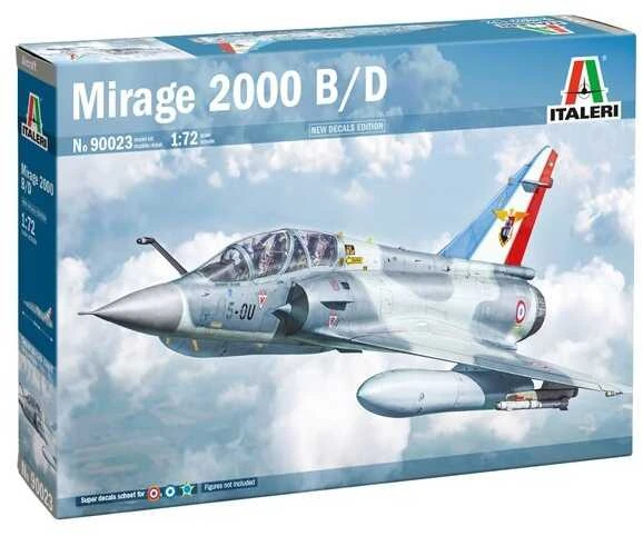 Italeri Dassault Mirage 2000 B/D 1/72 plastikinis lėktuvo modelis