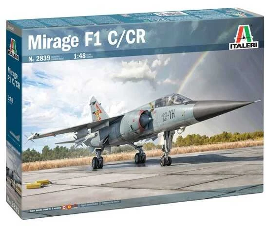 Italeri Dassault Mirage F1 C/CR 1/48 plastikinis lėktuvo modelis