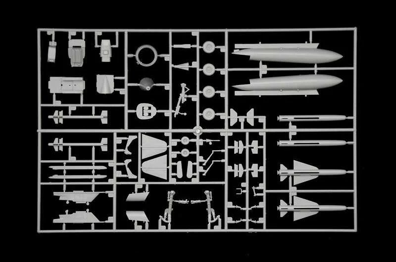 Italeri Dassault Mirage F1 C/CR 1/48 plastikinis lėktuvo modelis