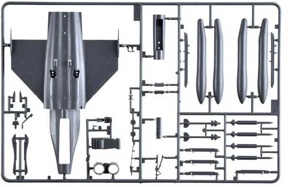 Italeri Dassault Rafale B 1/72 plastikinis lėktuvo modelis