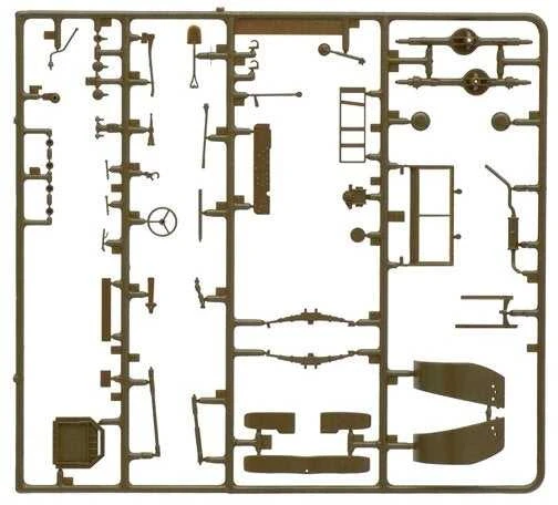Italeri Dodge WC-56/57 karinis automobilis 1/35 surenkamas rinkinys