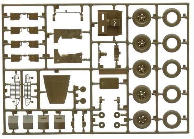 Italeri Dodge WC-56/57 karinis automobilis 1/35 surenkamas rinkinys