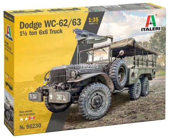 Italeri Dodge WC-62/63 6x6 sunkvežimio modelis 1:35