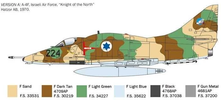 Italeri Douglas A-4E/F/G Skyhawk 1/48 plastikinis lėktuvo modelis 2826
