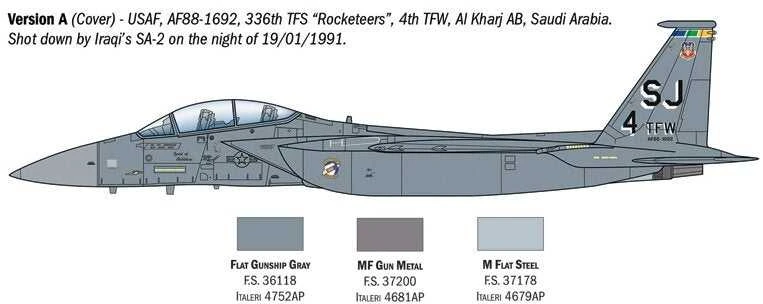 Italeri F-15E Strike Eagle 1/72 plastikinis lėktuvo modelis