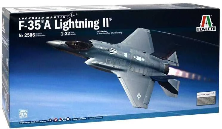 Italeri F-35A Lightning II 1/32 plastikinis surenkamas modelis (49 cm)
