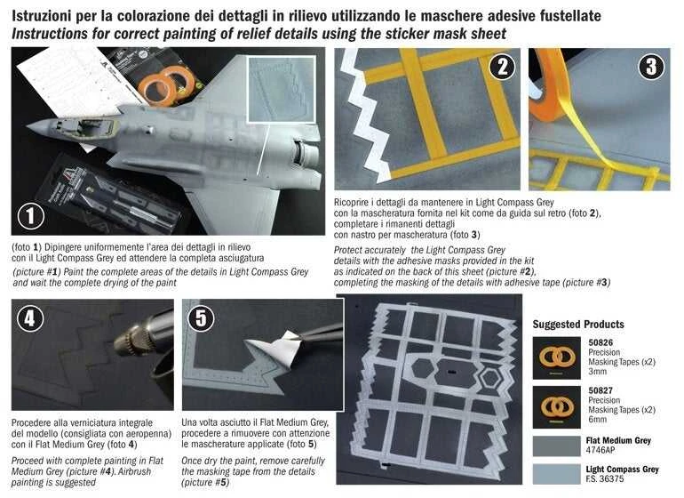 Italeri F-35A Lightning II 1/32 plastikinis surenkamas modelis (49 cm)