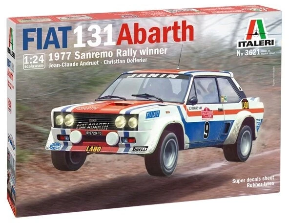 Italeri – Fiat 131 Abarth, 1/24, 3621