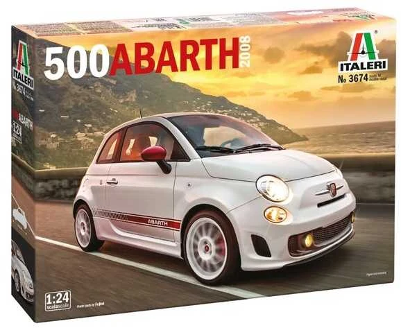Italeri Fiat 500 Abarth 2008 1/24 plastikinis surinkimo rinkinys