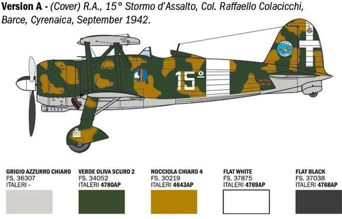 Italeri FIAT CR.42 Falco puolamasis/naktinis naikintuvas 1/48 (2842)