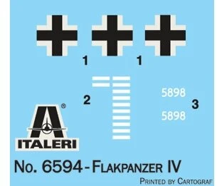 Italeri Flakpanzer IV Ostwind priešlėktuvinio tanko modelis 1/35, 6594
