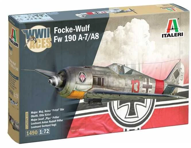 Italeri Focke-Wulf Fw 190 A-8/F Super Decal 1/72 plastikinis lėktuvas