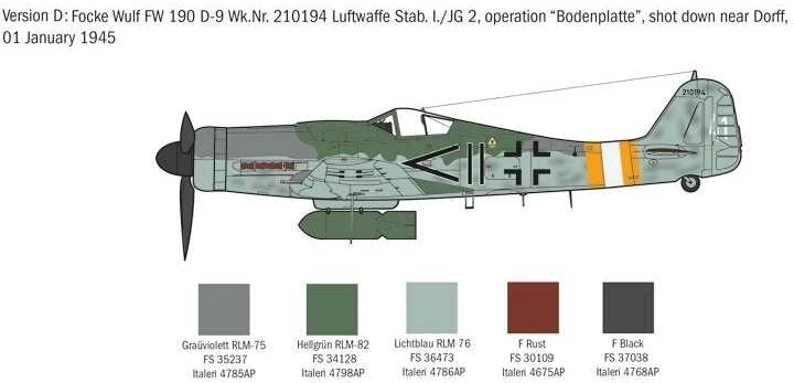 Italeri – Focke-Wulf Fw 190D-9, 1/72, 1312