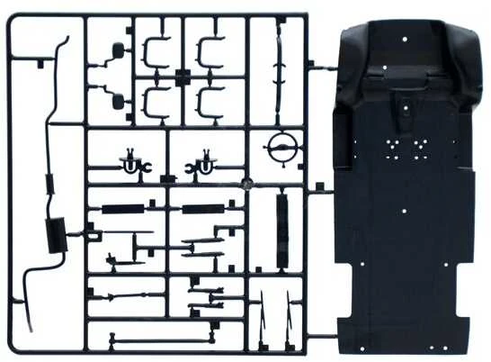 Italeri Ford Transit mikroautobusas 1/24 plastikinis surinkimo rinkinys