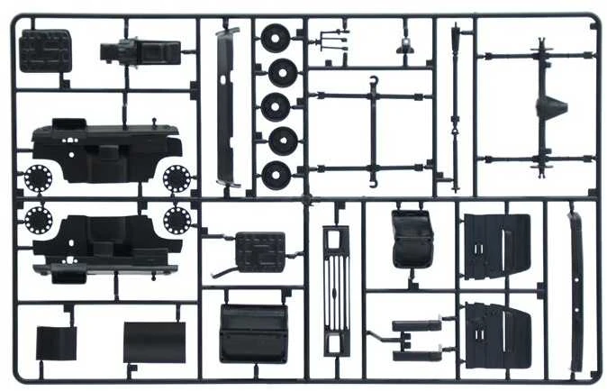 Italeri Ford Transit mikroautobusas 1/24 plastikinis surinkimo rinkinys