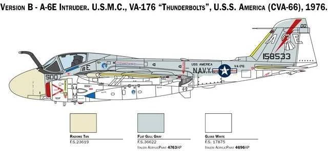 Italeri – Grumman A-6E TRAM Intruder Persijos įlankos karas, 1/72, 1392