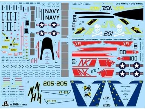 Italeri Grumman F-14A Tomcat 1/48 plastikinis lėktuvo rinkinys