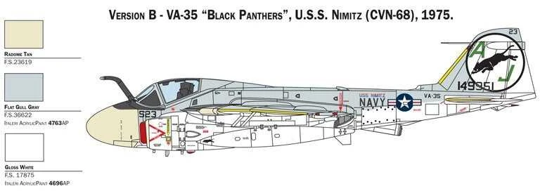 Italeri Grumman KA-6D Intruder 1/72 plastikinis lėktuvo surinkimo rinkinys