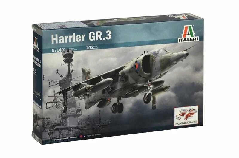 Italeri Harrier GR.3 Folklando karo 1/72 plastikinis lėktuvo modelis
