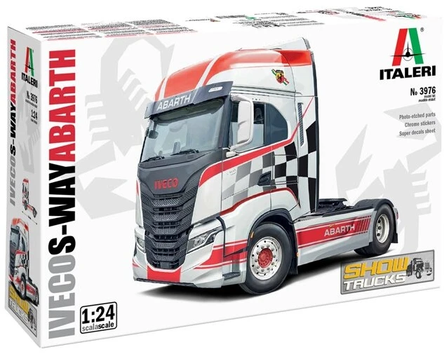 Italeri Iveco S-Way Abarth sunkvežimio modelis 1:24 su lipdukais