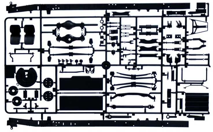 Italeri Iveco Turbostar 190.48 šaldytuvas 1/24 plastikinis rinkinys