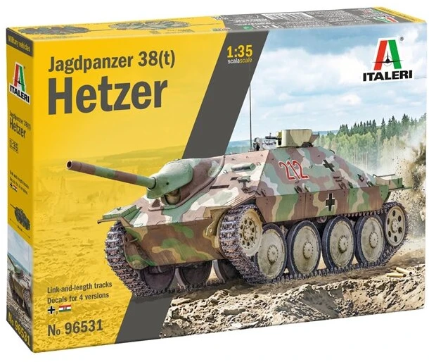 Italeri Jagdpanzer 38(t) Hetzer 1:35 plastikinis modelis