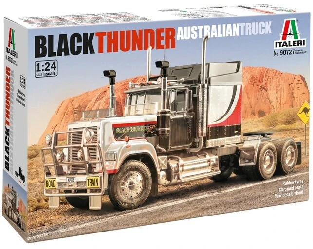Italeri „Juodas Thunder“ australų sunkvežimio modelis Mack Superliner 1:24
