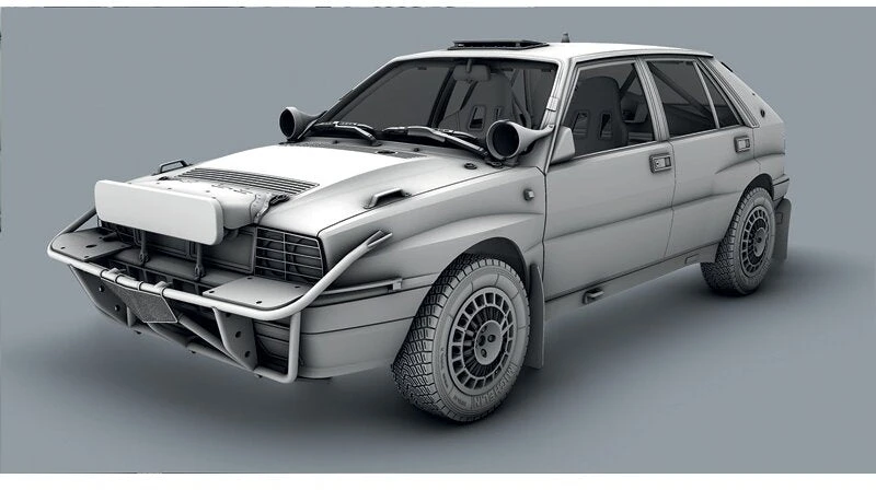 Italeri Lancia Delta Integrale Safari 16V plastikinis modelis 1:12, 33,5 cm
