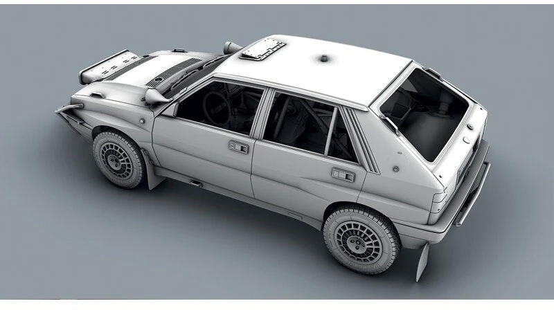 Italeri Lancia Delta Integrale Safari 16V plastikinis modelis 1:12, 33,5 cm