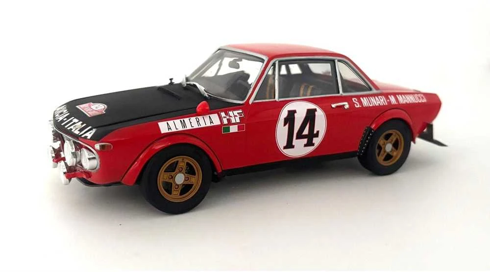 Italeri Lancia Fulvia HF Rally Monte Carlo 1972 1/24 surenkamas modelis