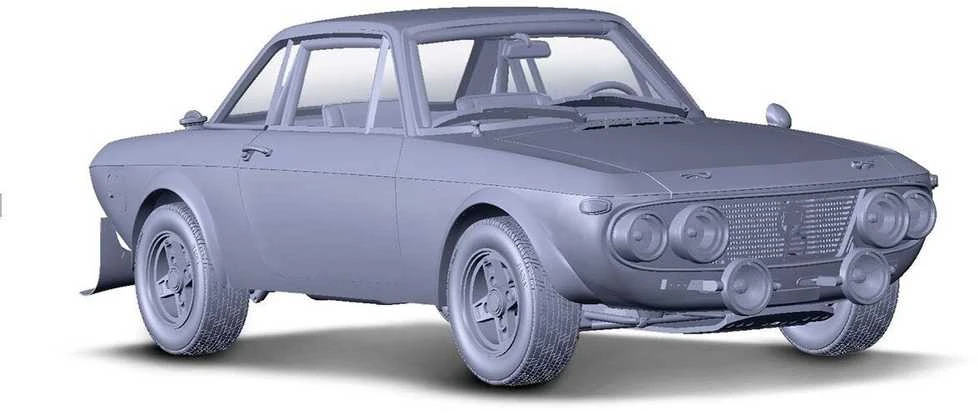 Italeri Lancia Fulvia HF Rally Monte Carlo 1972 1/24 surenkamas modelis