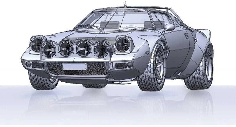 Italeri Lancia Stratos HF Gr.4 Monte Carlo 1977 1:12 surinkimo rinkinys
