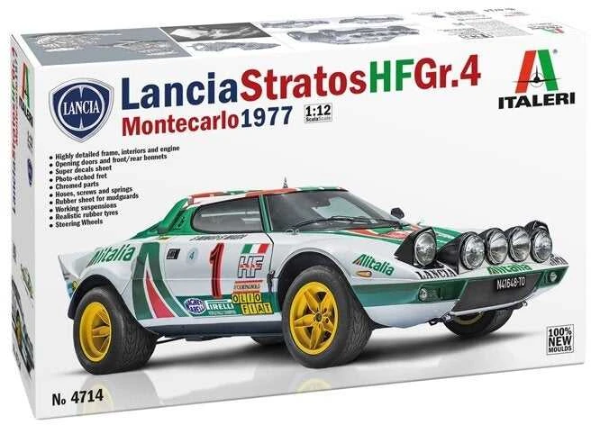 Italeri Lancia Stratos HF Gr.4 Monte Carlo 1977 1:12 surinkimo rinkinys