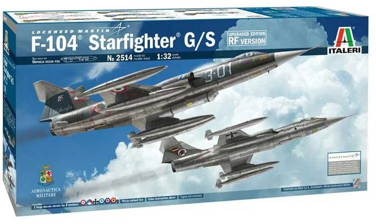 Italeri Lockheed F-104 Starfighter G/S 1/32 plastikinis modelis 2514