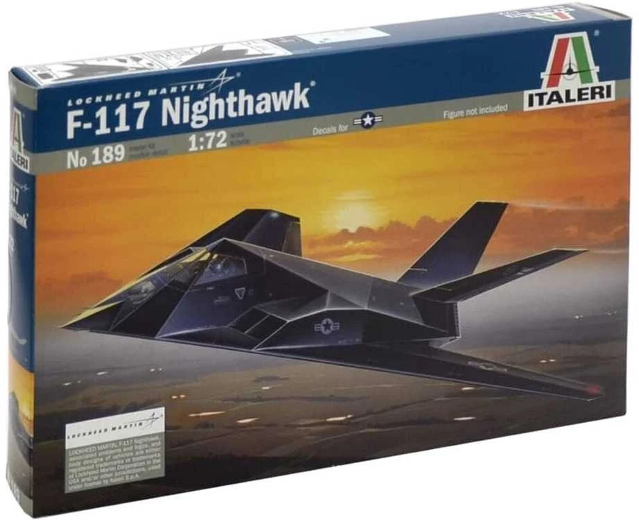 Italeri Lockheed F-117A Nighthawk 1/72 plastikinis lėktuvas